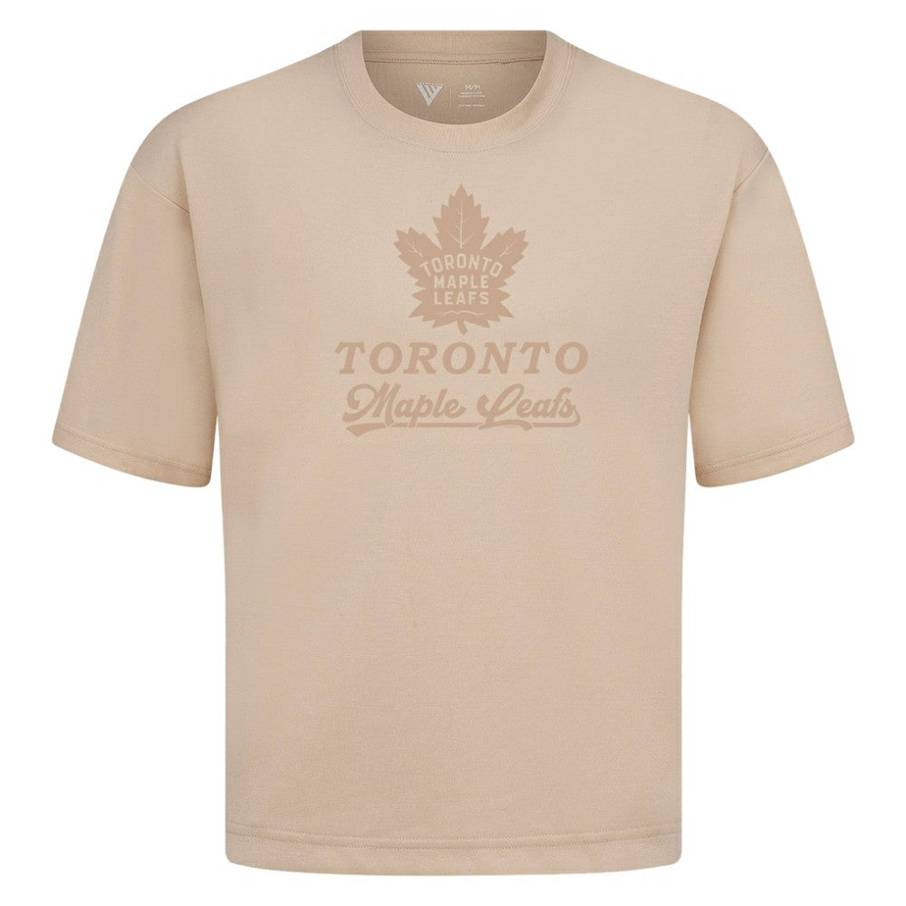 NHL Toronto Maple Leafs Levelwear Shadow Surge Luxe Signature Knit T-Shirt - Khaki