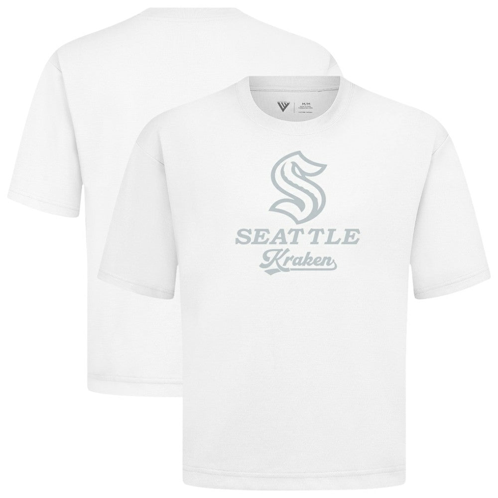 NHL Seattle Kraken Levelwear Shadow Surge Luxe Signature Knit T-Shirt - White