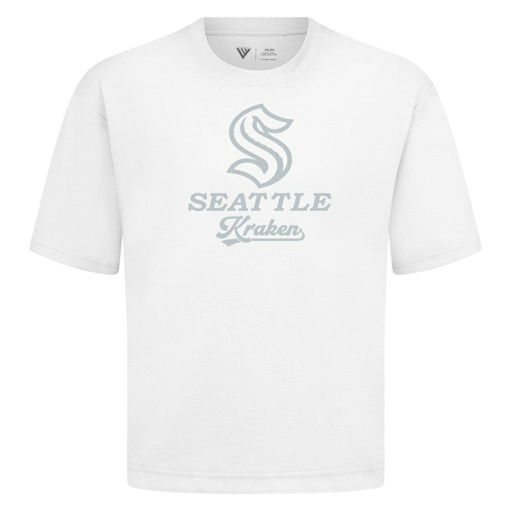 NHL Seattle Kraken Levelwear Shadow Surge Luxe Signature Knit T-Shirt - White