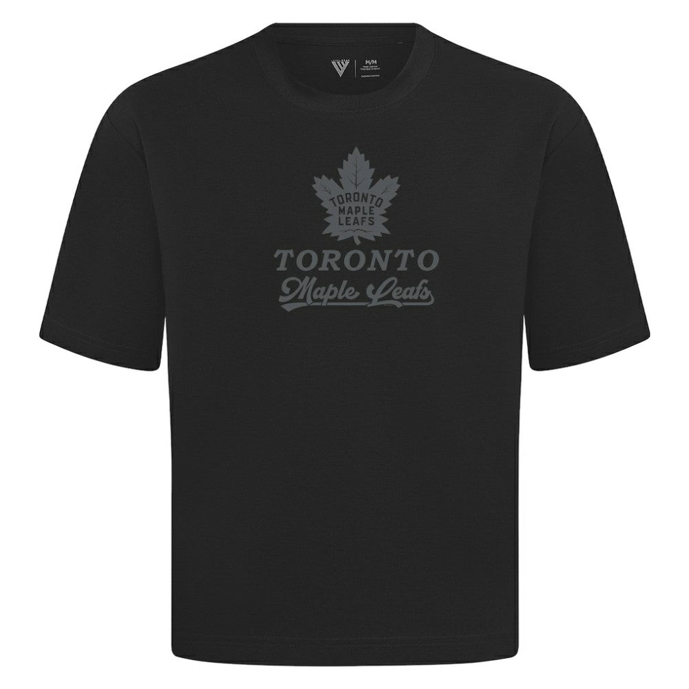 NHL Toronto Maple Leafs Levelwear Shadow Surge Luxe Signature Knit T-Shirt - Black