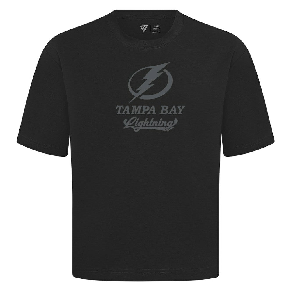 NHL Tampa Bay Lightning Levelwear Shadow Surge Luxe Signature Knit T-Shirt - Black