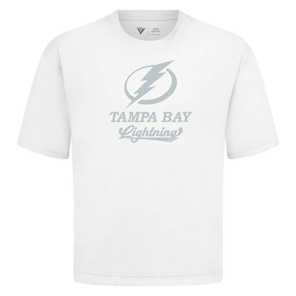 NHL Tampa Bay Lightning Levelwear Shadow Surge Luxe Signature Knit T-Shirt - White