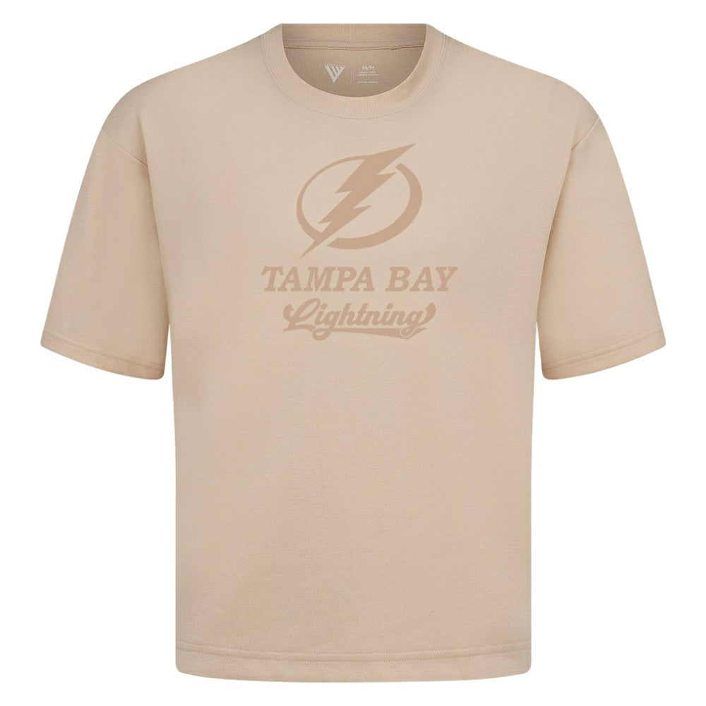 NHL Tampa Bay Lightning Levelwear Shadow Surge Luxe Signature Knit T-Shirt - Khaki