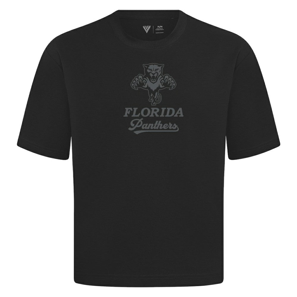 NHL Florida Panthers Levelwear Shadow Surge Luxe Signature Knit T-Shirt - Black