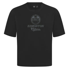 NHL Edmonton Oilers Levelwear Shadow Surge Luxe Signature Knit T-Shirt - Black