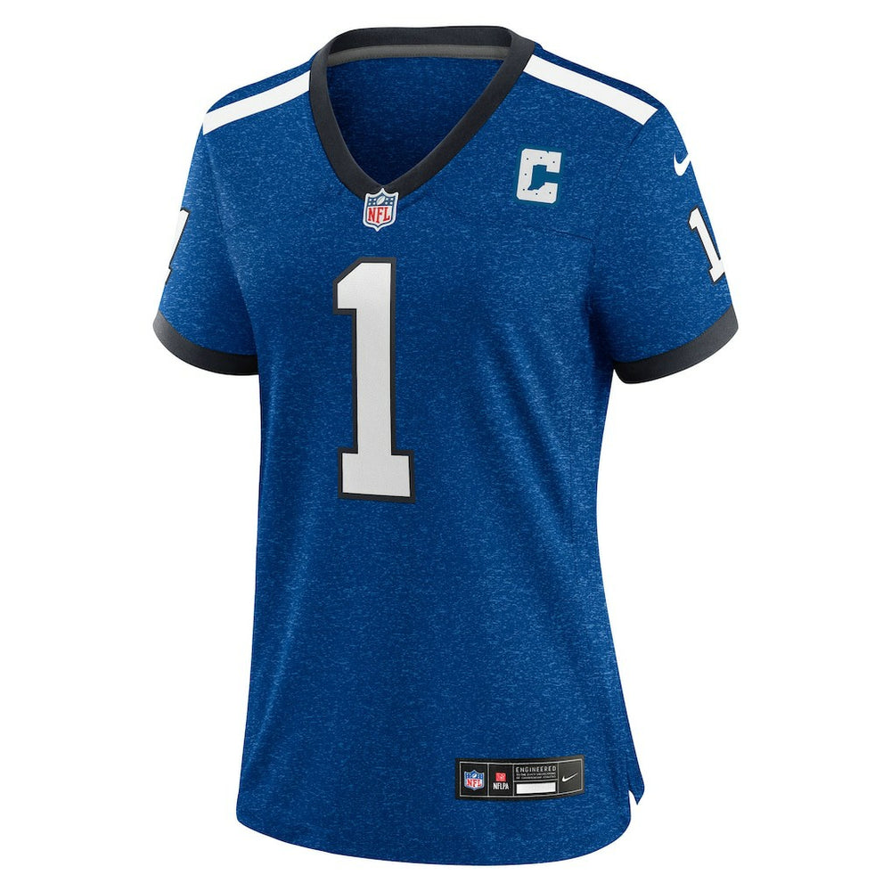 Ahmad Sauce Gardner Indianapolis Colts Women's Alternate 2 Indiana Nights Game Jersey Heather Royal