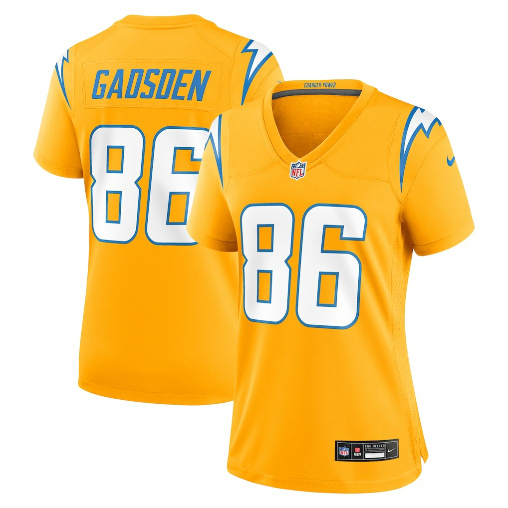Oronde Gadsden Los Angeles Chargers Women's Alternate Charger Power Game Jersey Gold