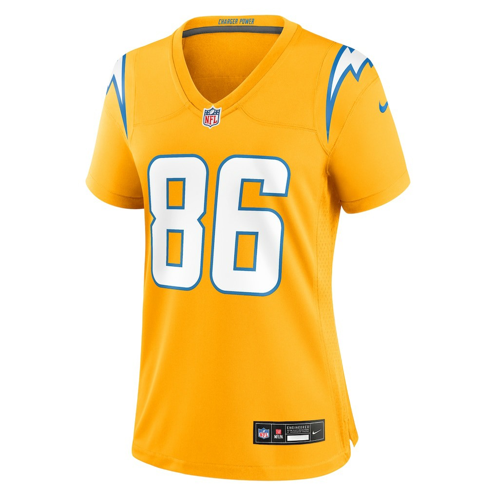 Oronde Gadsden Los Angeles Chargers Women's Alternate Charger Power Game Jersey Gold