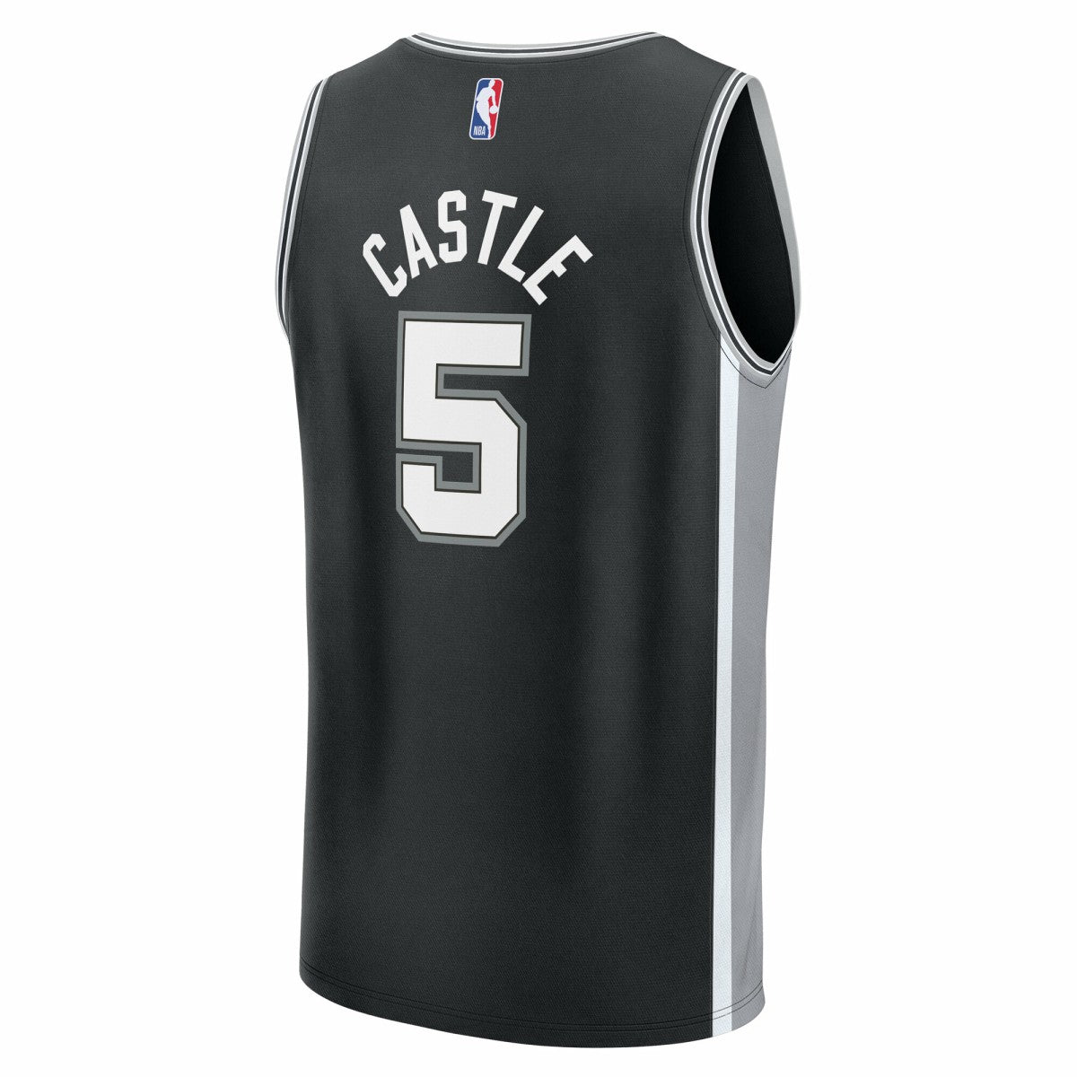 Stephon Castle San Antonio Spurs Fast Break Replica Jersey Black Icon Edition