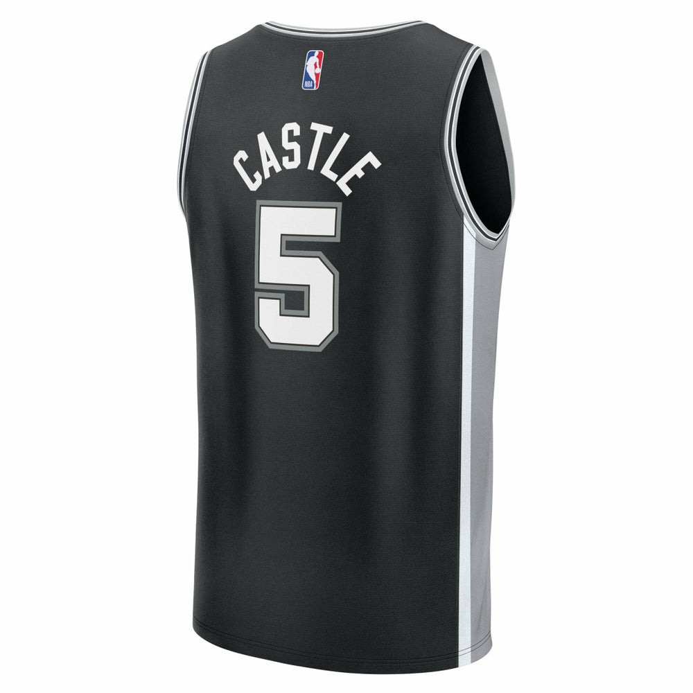 Stephon Castle San Antonio Spurs Fast Break Replica Jersey Black Icon Edition