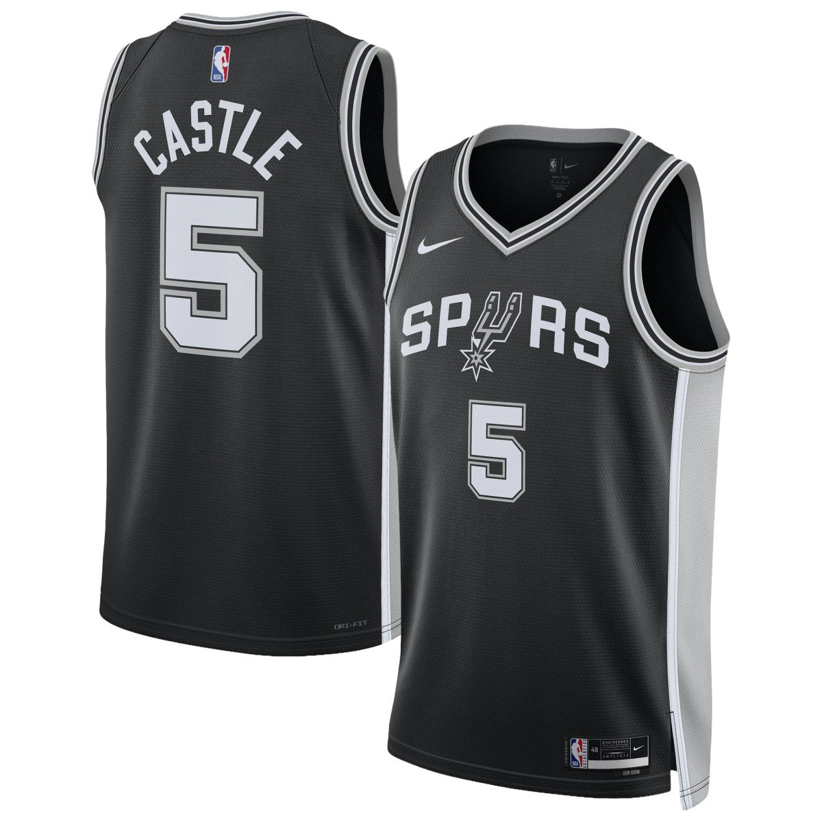 Stephon Castle San Antonio Spurs Unisex Swingman Jersey Icon Edition Black