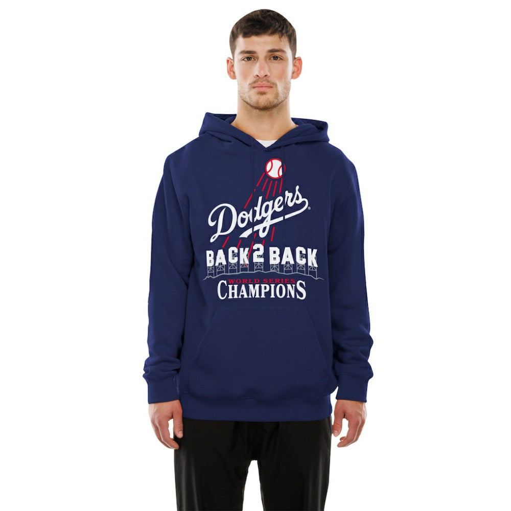 Los Angeles Dodgers New Era Back-to-Back World Series Champions Hollywood Sign Hoodie - Navy Hoodies