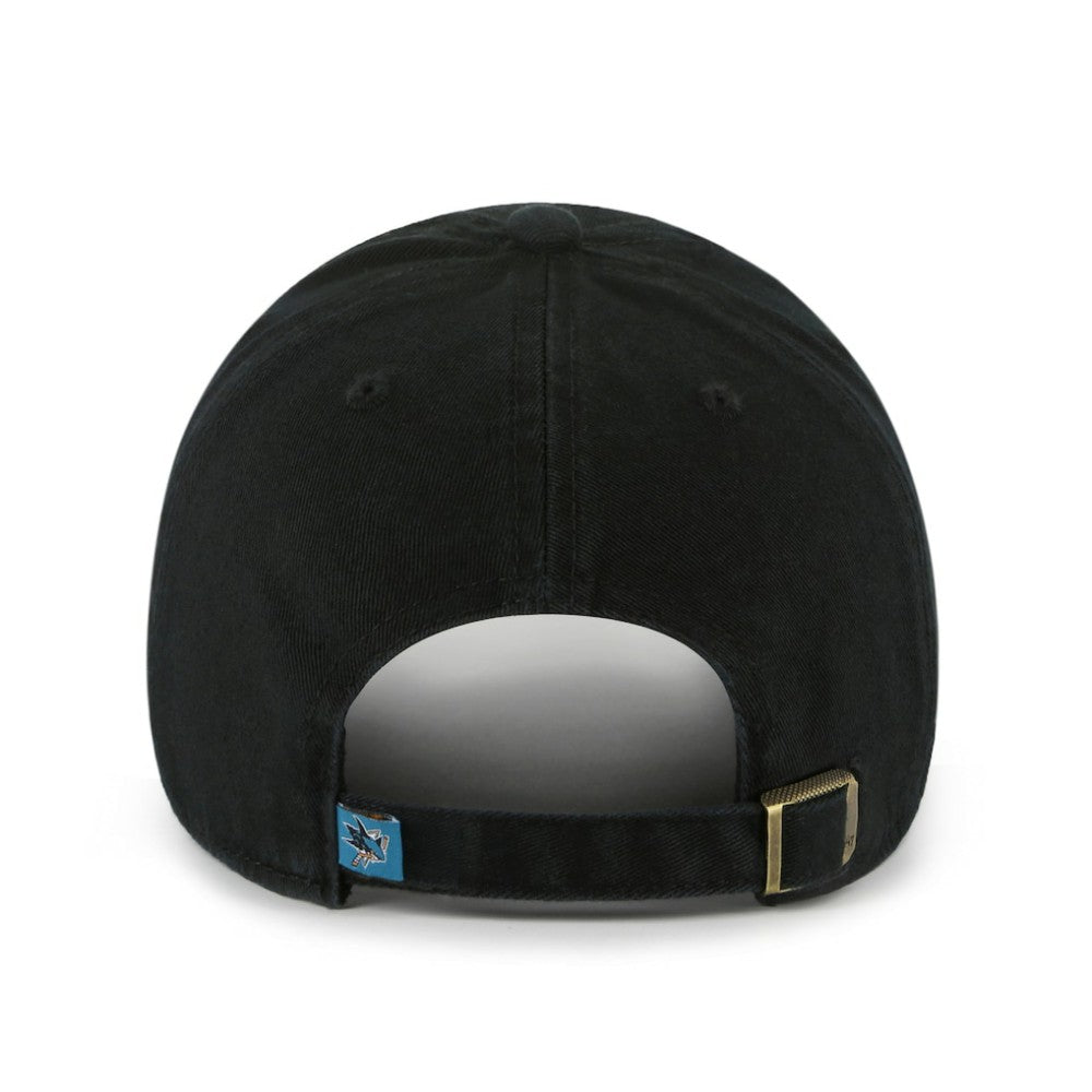 NHL San Jose Sharks '47 Logo Clean Up Adjustable Hat - Black