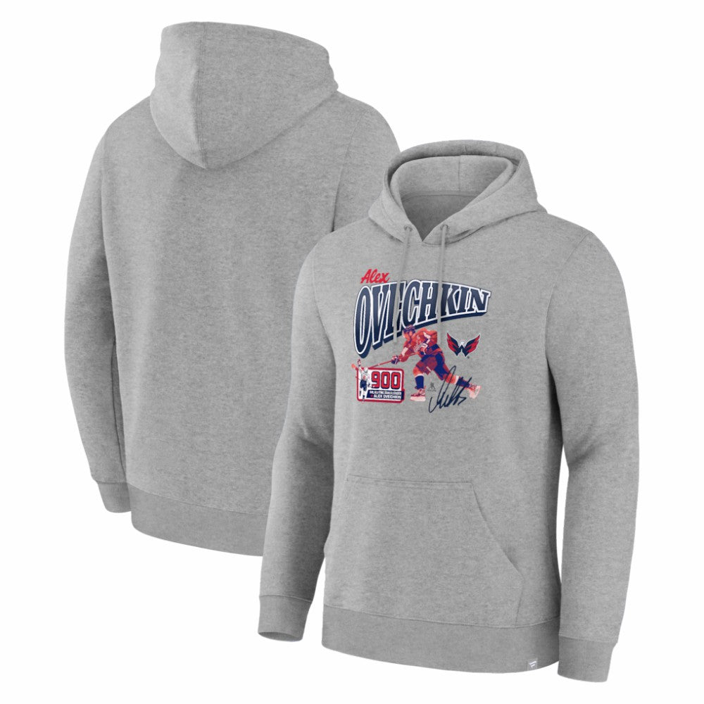NHL Alexander Ovechkin Washington Capitals 900th Career Goal Legacy Hoodie - Gray