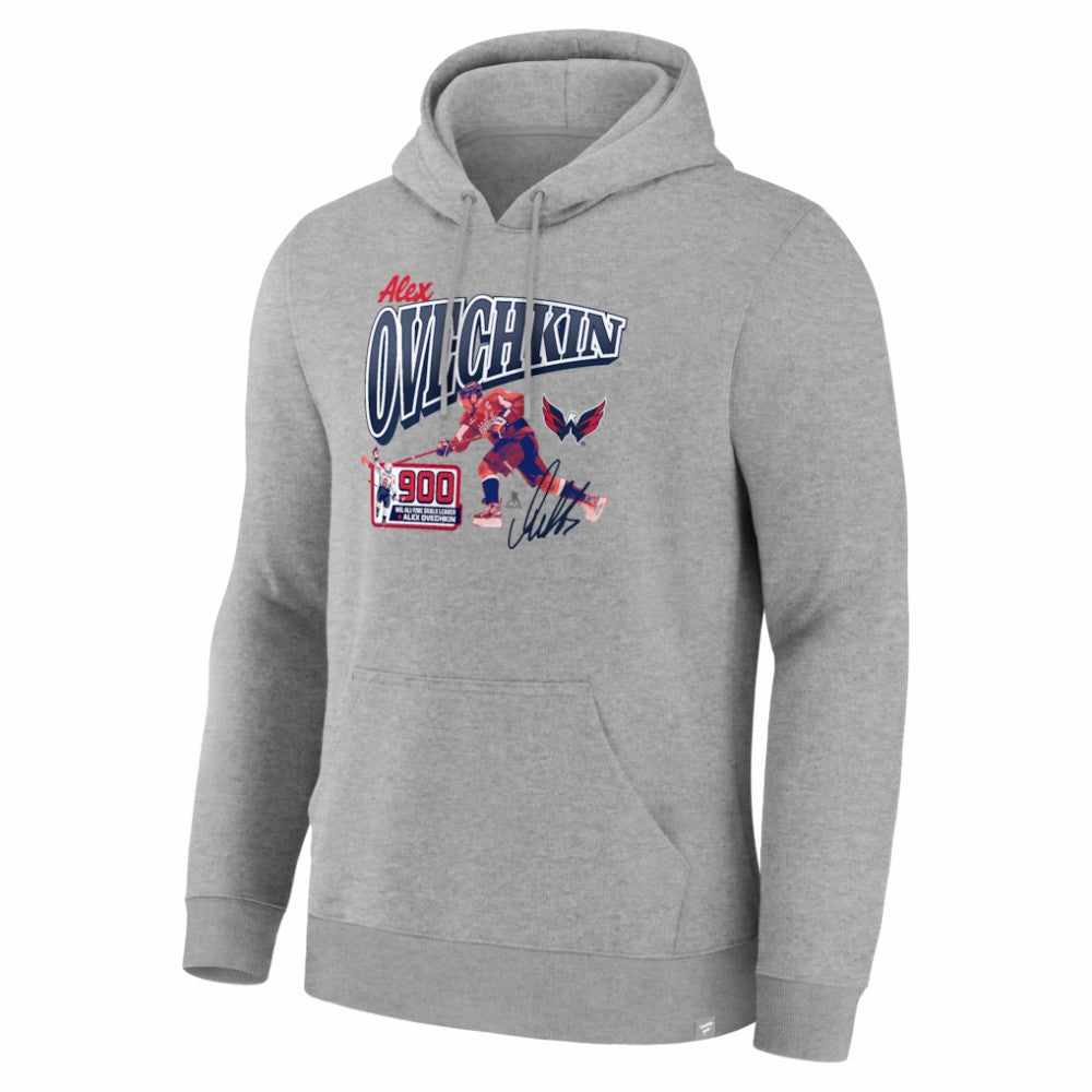NHL Alexander Ovechkin Washington Capitals 900th Career Goal Legacy Hoodie - Gray