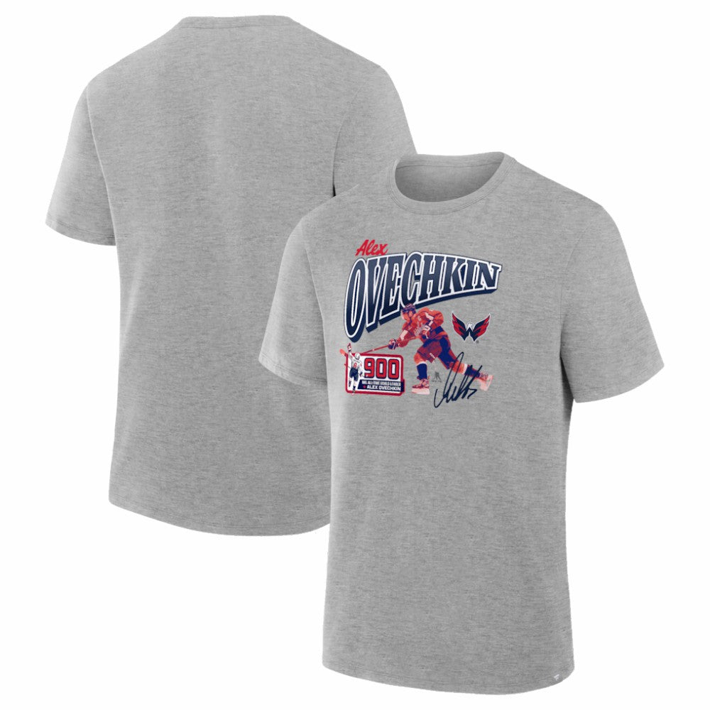 NHL Alexander Ovechkin Washington Capitals 900th Career Goal Legacy T-Shirt - Gray
