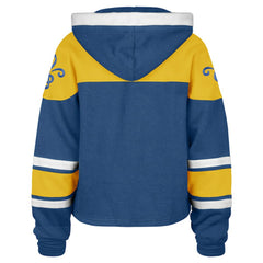 NHL St. Louis Blues '47 Women's Cropped Lacer Hoodie - Blue