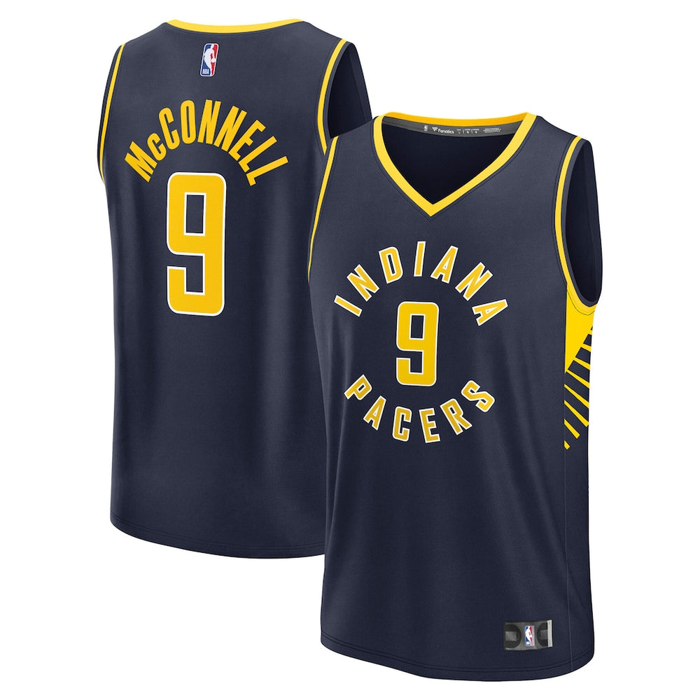 NBA T.J. McConnell Indiana Pacers Fanatics Fast Break Replica Jersey - Navy - Icon Edition