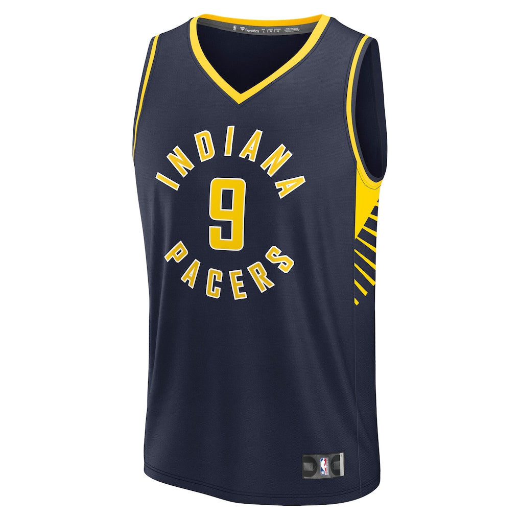 NBA T.J. McConnell Indiana Pacers Fanatics Fast Break Replica Jersey - Navy - Icon Edition