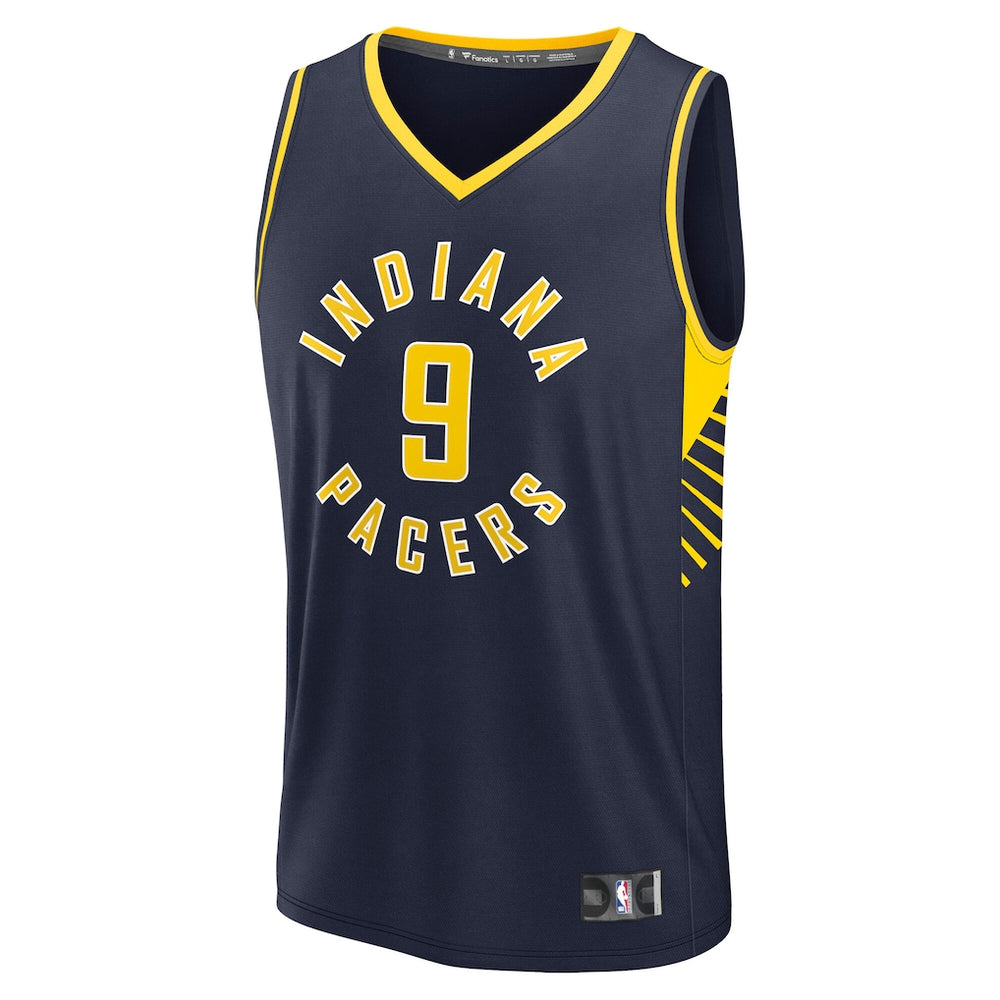 NBA T.J. McConnell Indiana Pacers Fanatics Fast Break Replica Jersey - Navy - Icon Edition