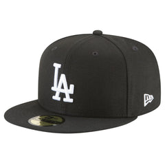 Los Angeles Dodgers New Era 2024/25 Back-to-Back Champions Diamond Side Patch 59FIFTY Fitted Hat - Black Hats