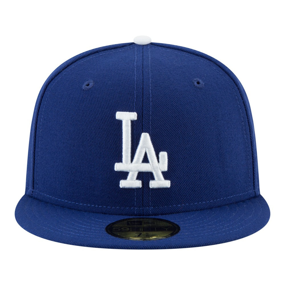 Los Angeles Dodgers New Era Back-to-Back Champions Diamond Side Patch 59FIFTY Fitted Hat - Royal Hats