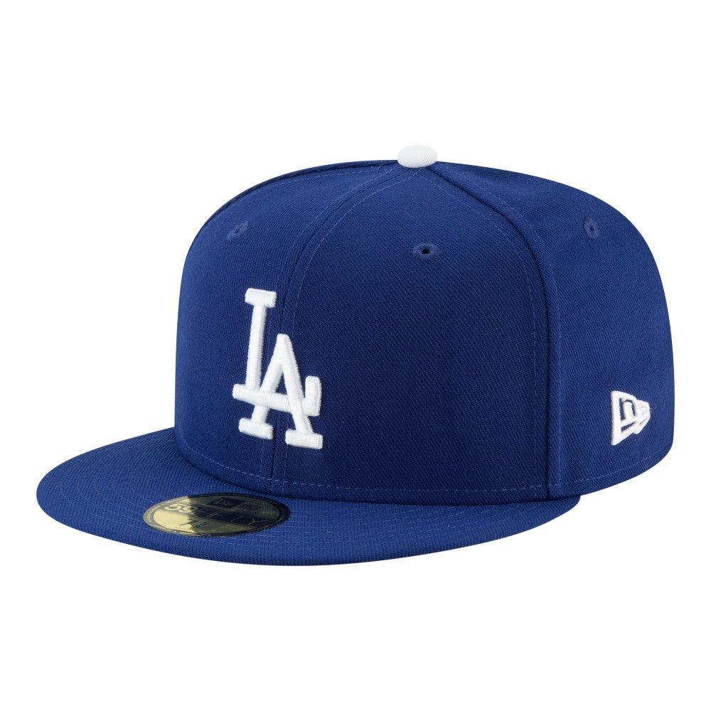 Los Angeles Dodgers New Era Back-to-Back Champions Diamond Side Patch 59FIFTY Fitted Hat - Royal Hats