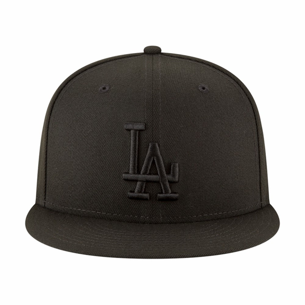 Los Angeles Dodgers New Era 2024/25 Back-to-Back Champions Circle Side Patch 9FIFTY Snapback Hat - Black Hats