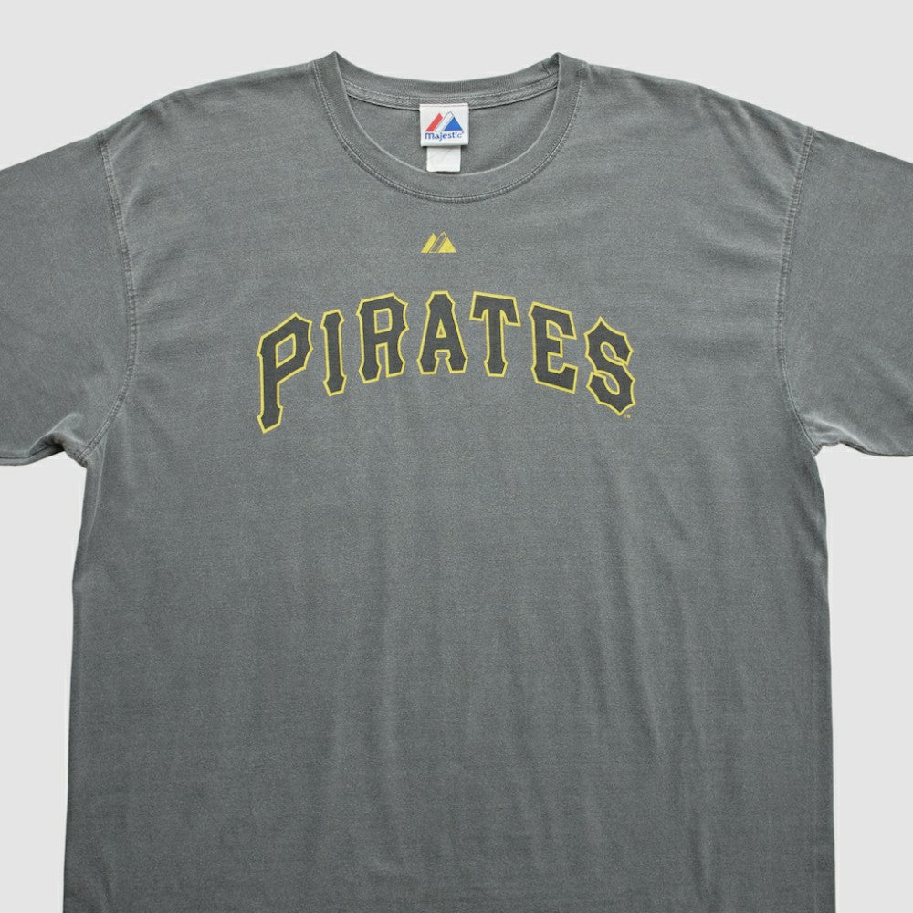 Pittsburgh Pirates Majestic 2010s T-shirt - Dark Heather Gray - XL by Fanatics Real Vintage T-shirts