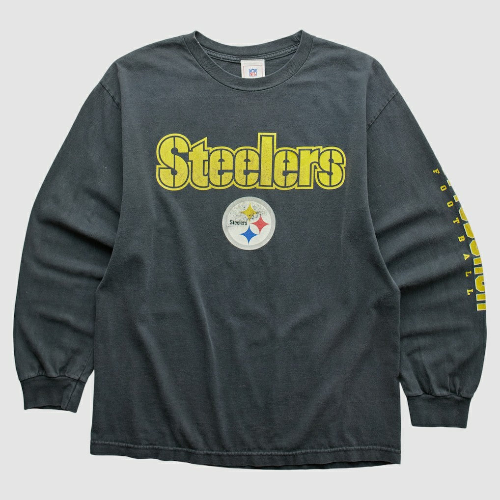 Pittsburgh Steelers NFL 2000s Long Sleeve T-shirt Black Vintage