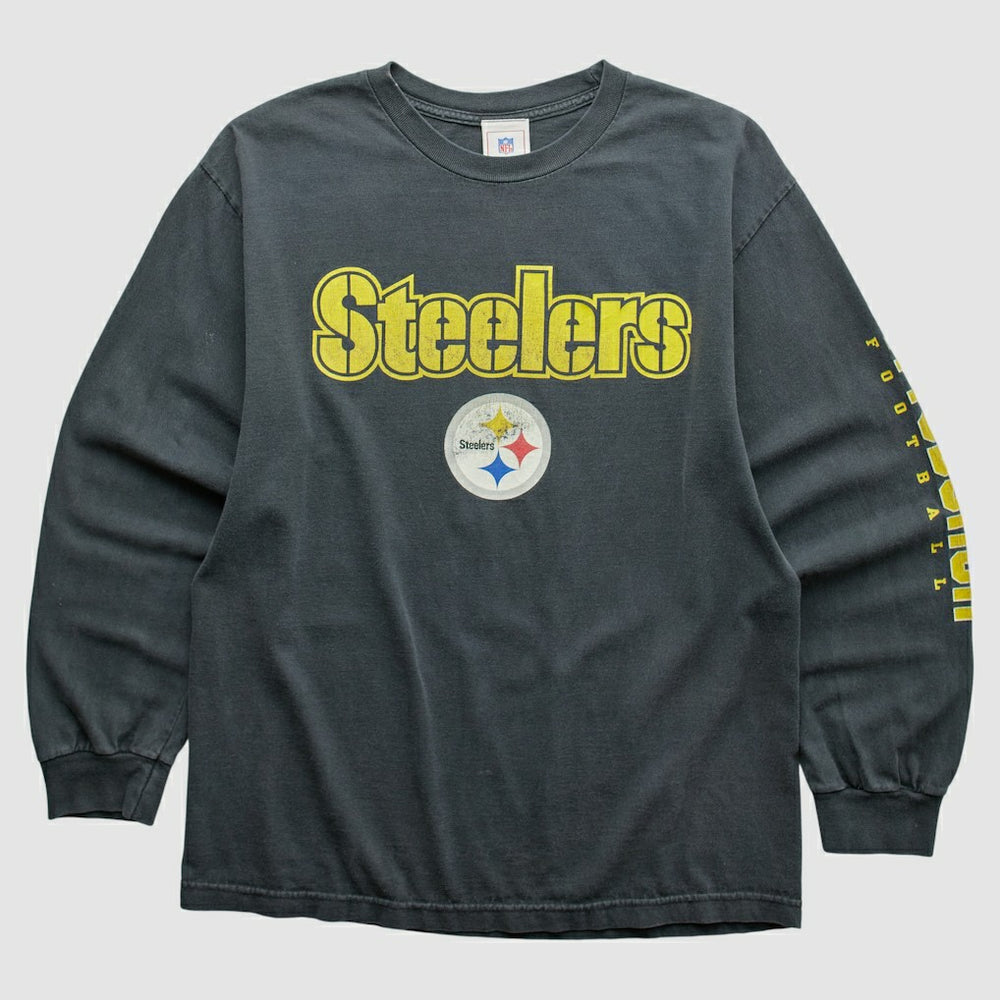 Pittsburgh Steelers NFL 2000s Long Sleeve T-shirt Black Vintage