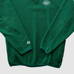 New York Jets Majestic 2000s 1/4 Zip Sweatshirt Green Vintage