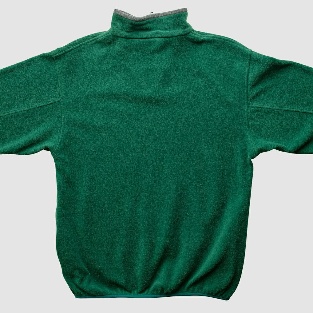 New York Jets Majestic 2000s 1/4 Zip Sweatshirt Green Vintage