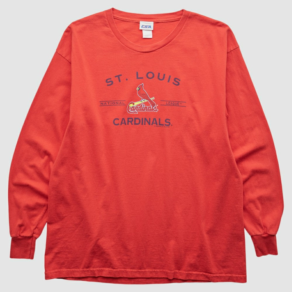 St. Louis Cardinals CSA 2000s Long Sleeve T-shirt - Red - M by Fanatics Real Vintage T-shirts