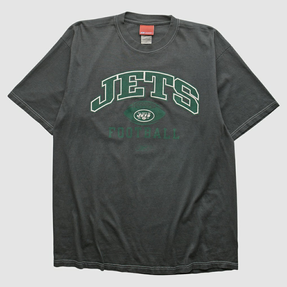 New York Jets Reebok 2000s T-shirt Charcoal Vintage