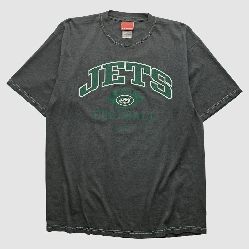 New York Jets Reebok 2000s T-shirt Charcoal Vintage
