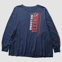 Houston Texans 2010s Long Sleeve T-shirt Navy Vintage