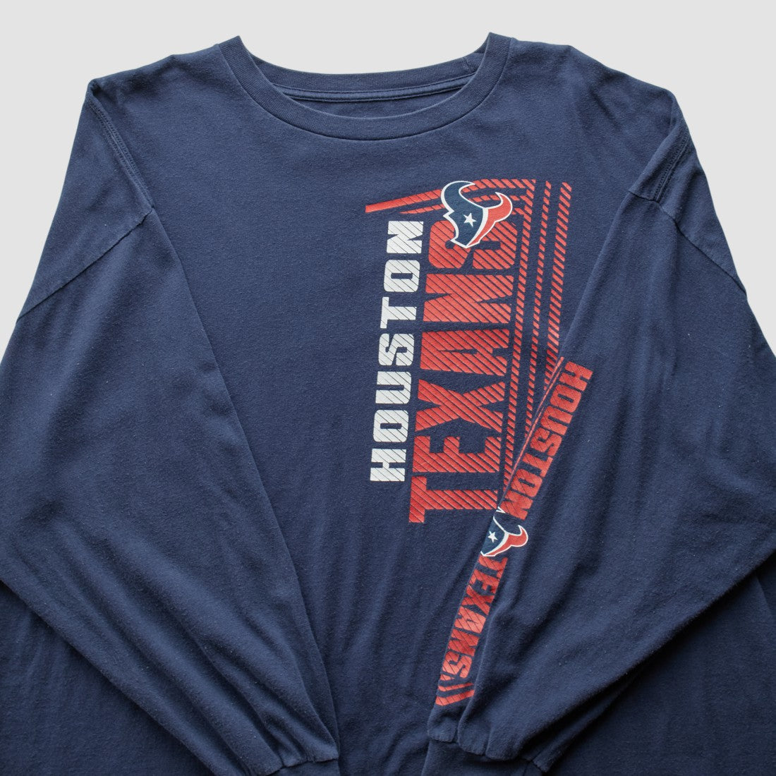 Houston Texans 2010s Long Sleeve T-shirt Navy Vintage