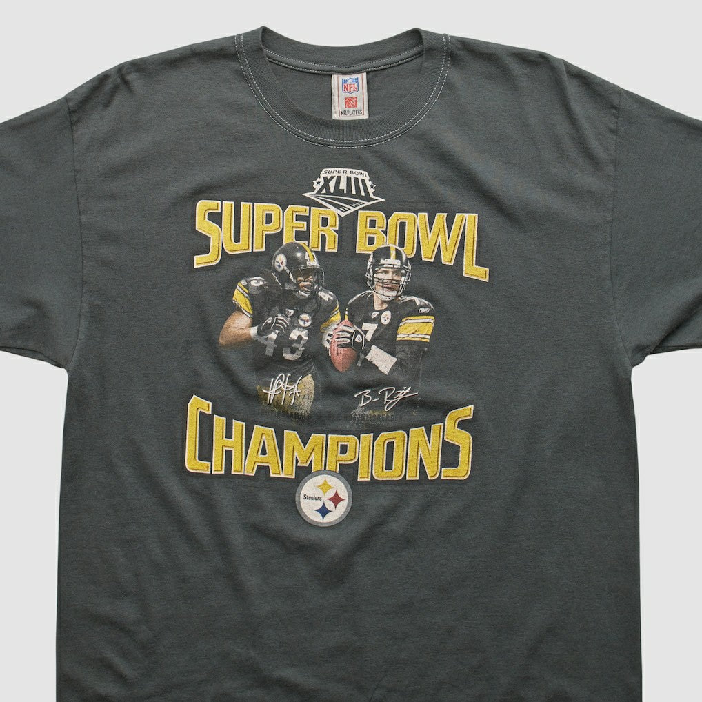 Pittsburgh Steelers NFL 2009 T-shirt Charcoal Vintage