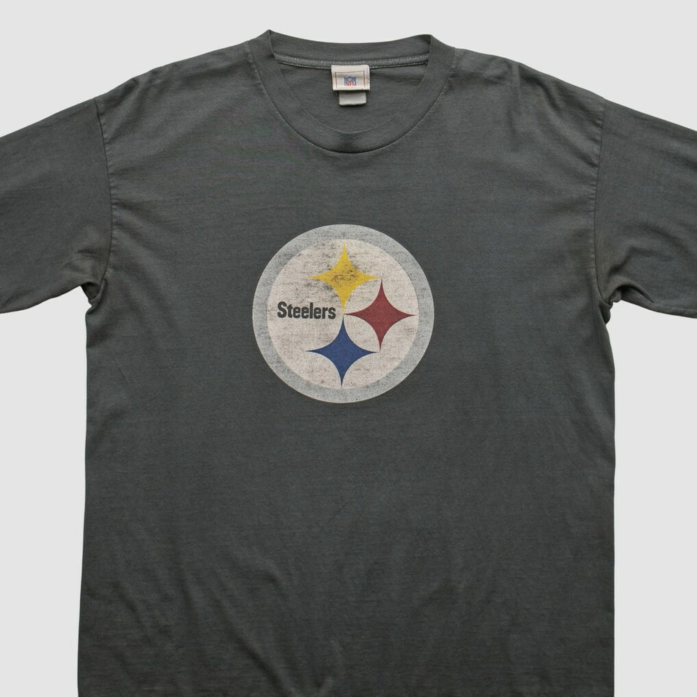 Pittsburgh Steelers NFL 2000s Long Sleeve T-shirt Charcoal Vintage