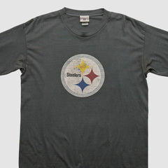 Pittsburgh Steelers NFL 2000s Long Sleeve T-shirt Charcoal Vintage