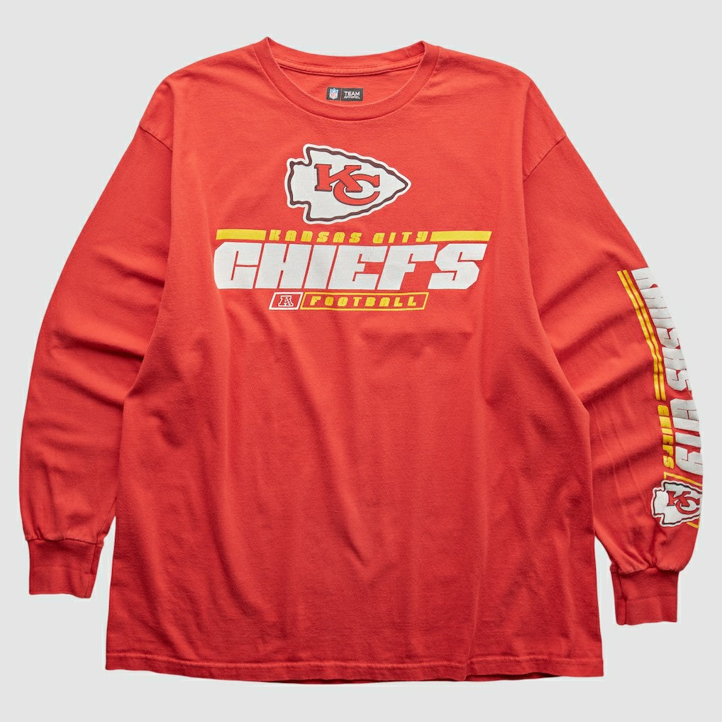 Kansas City Chiefs NFL 2010s Long Sleeve T-shirt Red Vintage