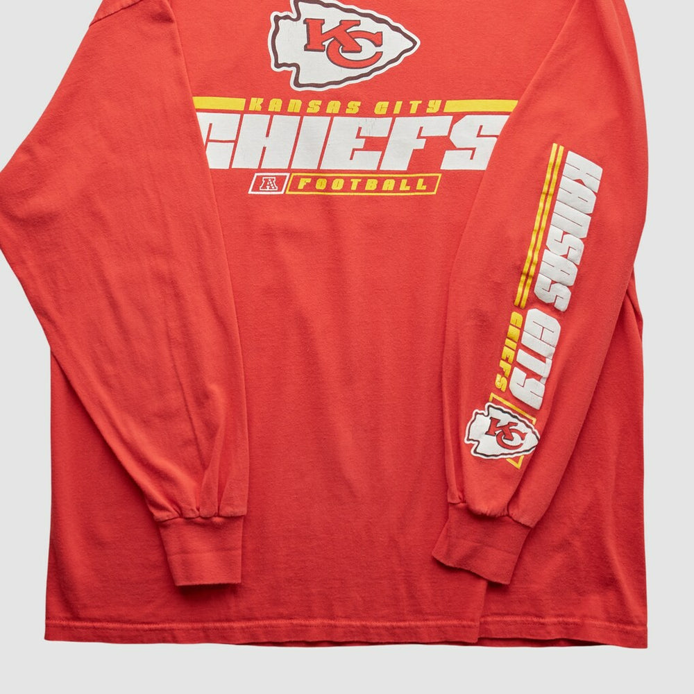 Kansas City Chiefs NFL 2010s Long Sleeve T-shirt Red Vintage