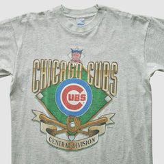 Chicago Cubs Salem Sportswear 90s T-shirt - Heather Gray - M by Fanatics Real Vintage T-shirts