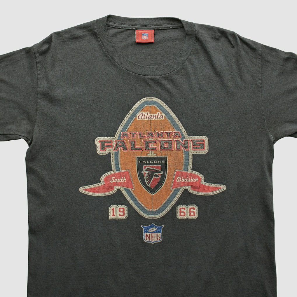 Atlanta Falcons NFL 2000s Long Sleeve T-shirt Charcoal Vintage
