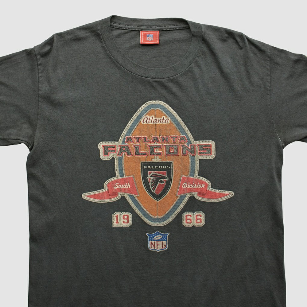 Atlanta Falcons NFL 2000s Long Sleeve T-shirt Charcoal Vintage