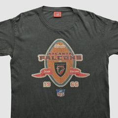 Atlanta Falcons NFL 2000s Long Sleeve T-shirt Charcoal Vintage