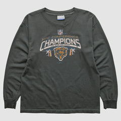 Chicago Bears Reebok 2000s Long Sleeve T-shirt Charcoal Vintage