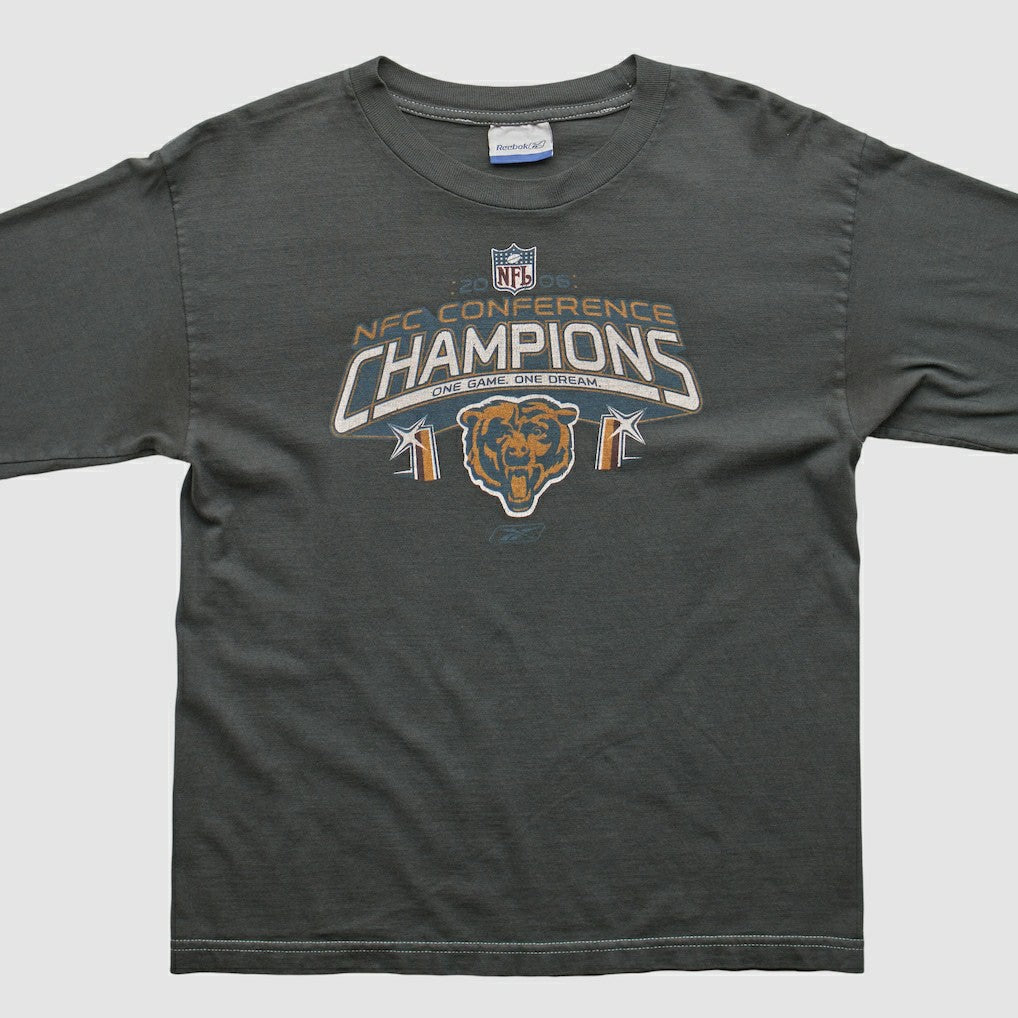 Chicago Bears Reebok 2000s Long Sleeve T-shirt Charcoal Vintage
