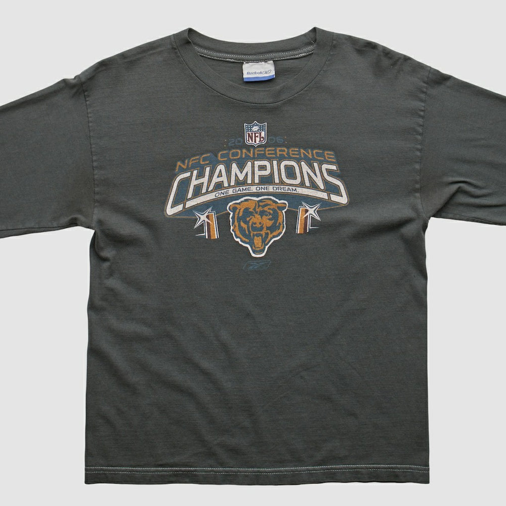 Chicago Bears Reebok 2000s Long Sleeve T-shirt Charcoal Vintage